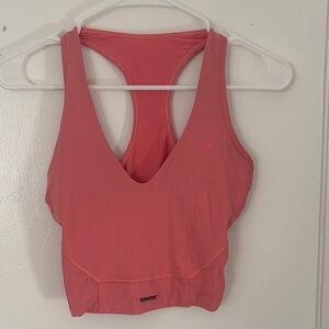 Women's Coral Racerback Sports Bra